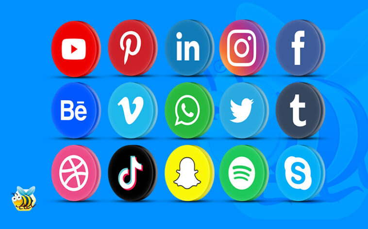 Download 3d Social Media Icons Png Pack Freebiehive