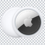 Apple AirTag Front and Back Transparent PNG
