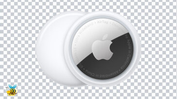 Apple AirTag Front and Back Transparent PNG