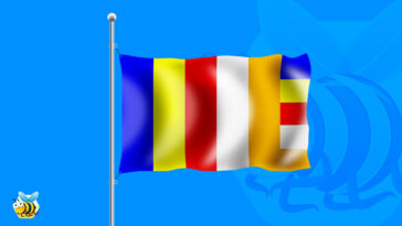 Buddhist-vector-flag