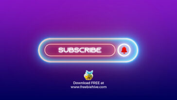 Neon YouTube Subscribe Animation