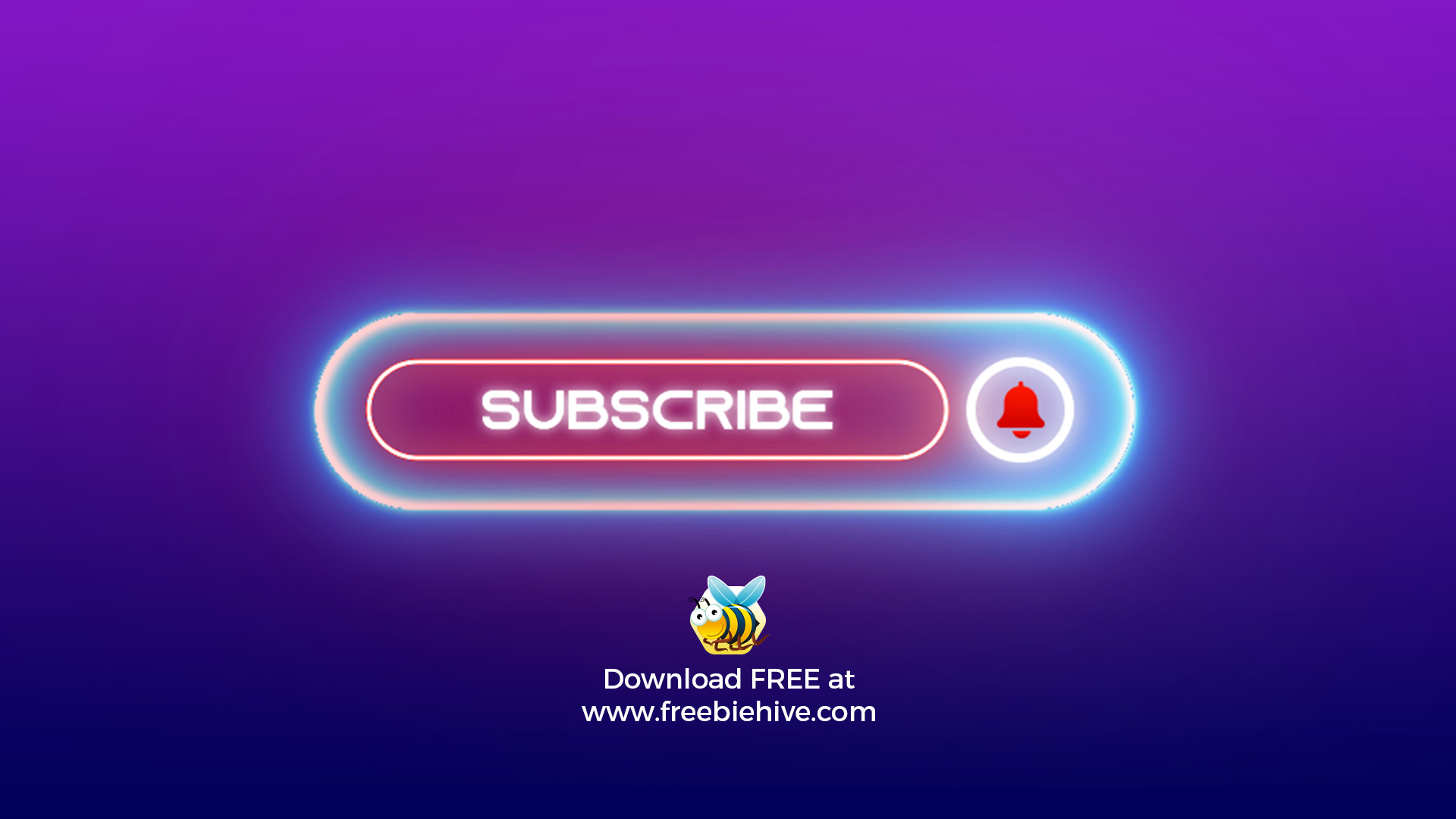Download Neon youtube subscribe button - Freebiehive