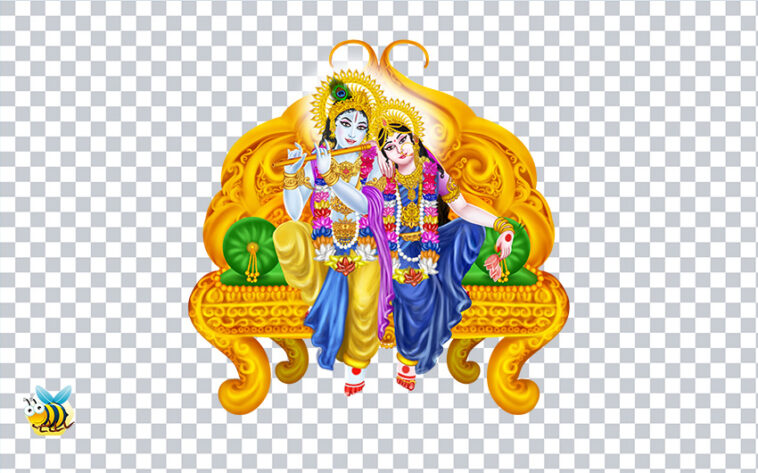Krishna and Radha transparent png