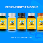 medicine bottle mockup free psd