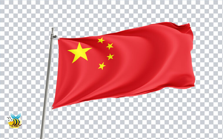3D China Flag PNG