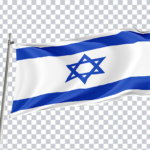 3D Israel Flag PNG