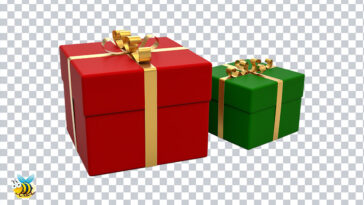 Red and Green Gift Boxes PNG