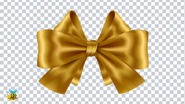 Gold Bow PNG