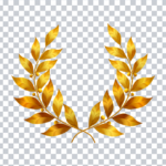 Golden Wreath PNG