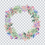 Transparent Flower wreath png