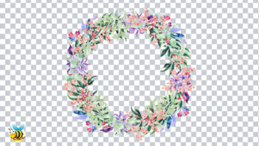 Transparent Flower wreath png