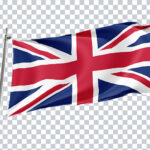 Transparent 3D England Flag
