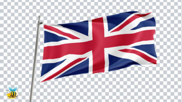 Transparent 3D England Flag