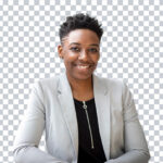 African American Business Girl PNG