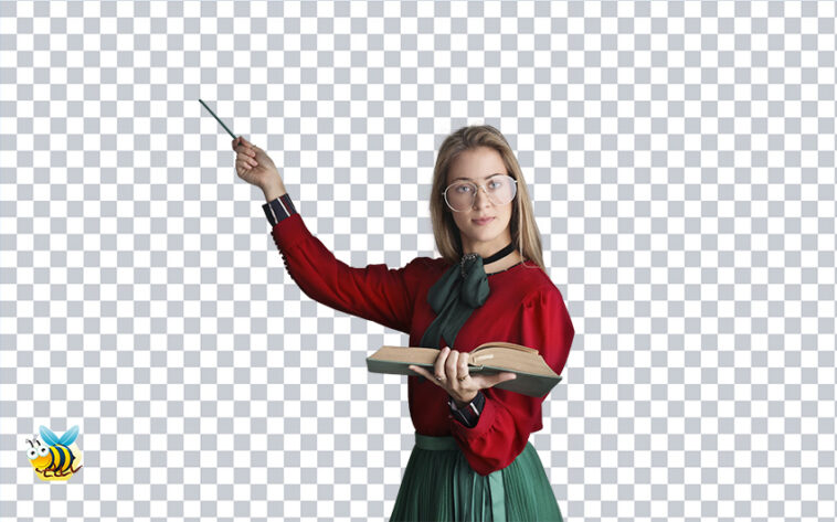 Woman pointing png