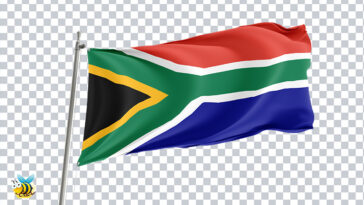 3D South Africa Flag