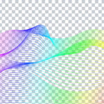Rainbow wave png