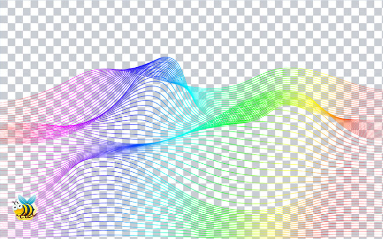 Rainbow wave png