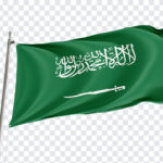3D Saudi Arabia Flag PNG