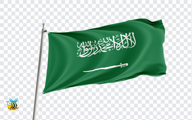 3D Saudi Arabia Flag PNG