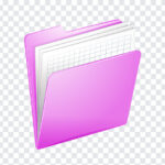Pink Folder Icon PNG