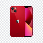 Apple iphone 13 product red PNG