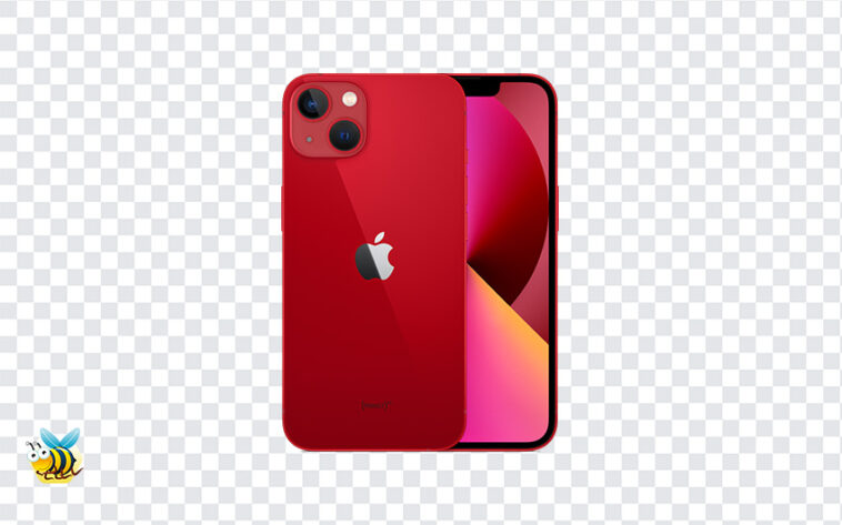 Apple iphone 13 product red PNG