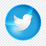 Glossy Twitter Icon PNG