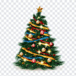 Realistic Christmas Tree PNG