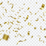 Gold Confetti PNG, Gold Confetti, Gold, Confetti PNG, Confetti, Transparent Confetti PNG,