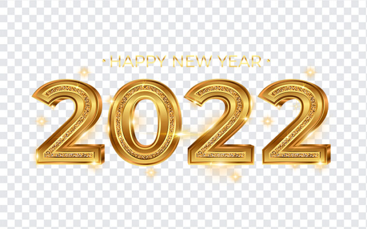 Golden New Year 2022 PNG, Golden New Year 2022, Golden New Year, Golden 2022 PNG, New Year 2022 PNG,