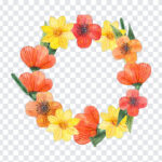 Hand Drawn Wreath PNG, Hand Drawn Wreath, Hand Drawn, Flower Wreath, Hand Drawn Flower,