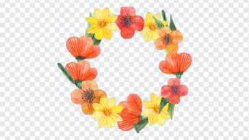 Hand Drawn Wreath PNG, Hand Drawn Wreath, Hand Drawn, Flower Wreath, Hand Drawn Flower,