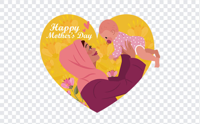 Mother s Day PNG, Mother s Day, Happy Mother s Day PNG, Muslim Mother Illustration, Muslim Mother,