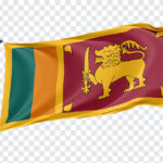 3D Srilankan Flag PNG, 3D Srilankan Flag, Srilankan Flag, Srilanka, Flag, 3D Flag, PNGs, Transparent PNG,
