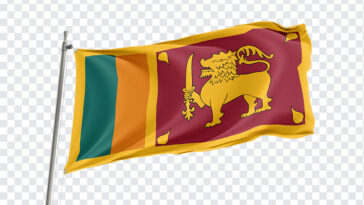 3D Srilankan Flag PNG, 3D Srilankan Flag, Srilankan Flag, Srilanka, Flag, 3D Flag, PNGs, Transparent PNG,