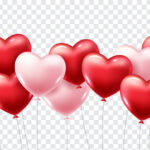 3d heart balloons png, 3d heart balloons, 3d hearts, heart balloons png, heart balloons,