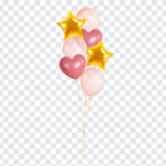Pink and Gold Balloons PNG, Pink and Gold Balloons, Balloons PNG, Pink Balloons PNG, Gold Balloons PNG, Balloons,