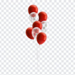 Red and Transparent Balloons PNG, Red and Transparent Balloons Red Balloons, Transparent Balloons, PNG Balloons,