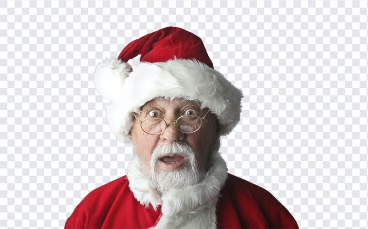Surprised Santa, Christmas, Santa Claus, Surprised, Red Color,