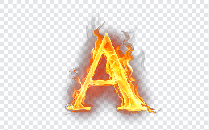 Letter A Fire PNG Download FREE From The Freebiehive