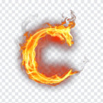 Letter C Fire, Letter C, Letter C Fire PNG, Letter, PNG Images, Transparent Files, png free, png file,
