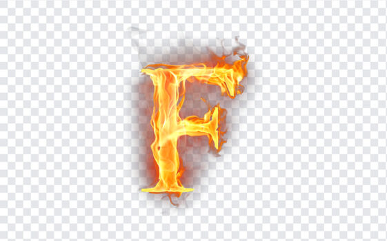 Letter F Fire PNG | Download FREE - Freebiehive