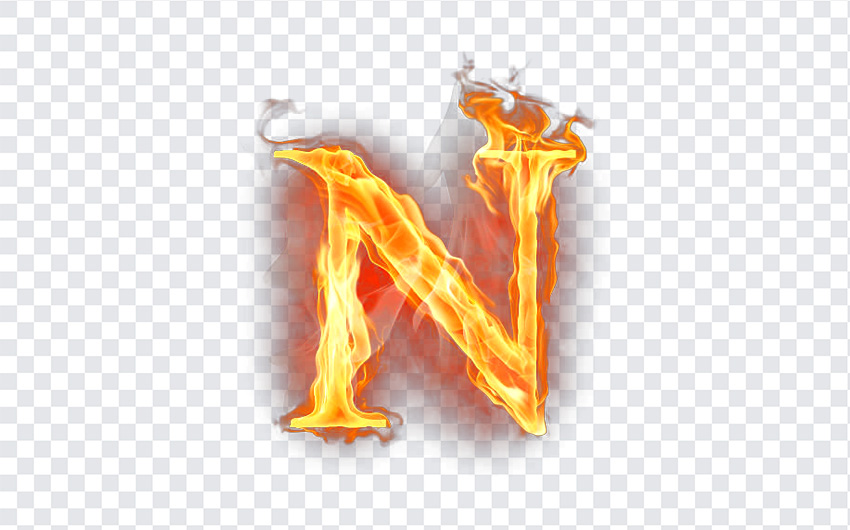 Letter N Fire, Letter N, Letter N Fire PNG, Letter, Fire Letters, PNG Images, Transparent Files, png free, png file,