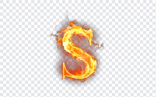 Letter S Fire PNG | Download FREE - Freebiehive