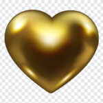 Golden Heart, Golden, Golden Heart PNG, Heart PNG, Heart, Transparen Heart Clip Art, Clip Art, PNG Images, Transparent Files, png free, png file,