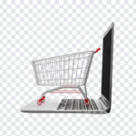 Shopping Cart on Laptop, Shopping Cart on, Shopping Cart on Laptop PNG, Shopping Cart, Laptop PNG, PNG Images, Transparent Files, png free, png file,