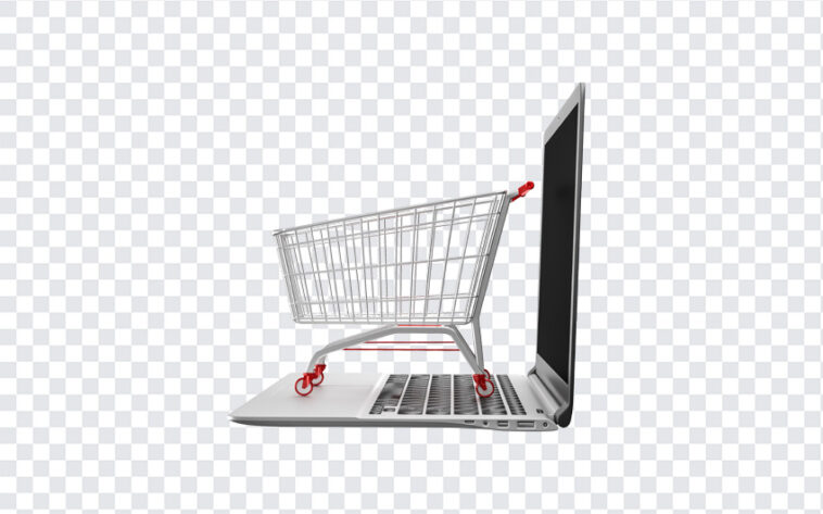 Shopping Cart on Laptop, Shopping Cart on, Shopping Cart on Laptop PNG, Shopping Cart, Laptop PNG, PNG Images, Transparent Files, png free, png file,