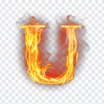 Letter U Fire, Letter U, Letter U Fire PNG, Letter, PNG Images, Transparent Files, png free, png file,
