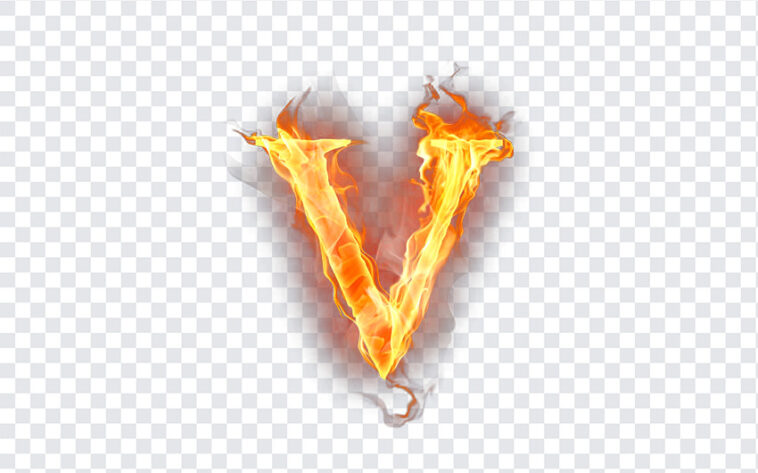 Letter V Fire, Letter V, Letter V Fire PNG, Letter, PNG Images, Transparent Files, png free, png file,